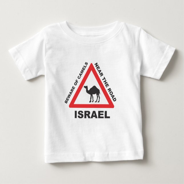 T-shirt O camelo assina dentro Israel (Frente)