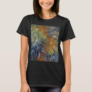 T-shirt O Caminho através das Íris por Claude Monet