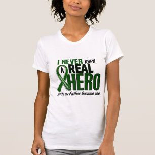 T-shirt O câncer de figado NUNCA CONHECEU um pai do HERÓ