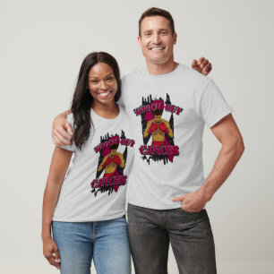 T-shirt O cancer de garganta bate para fora o cancer