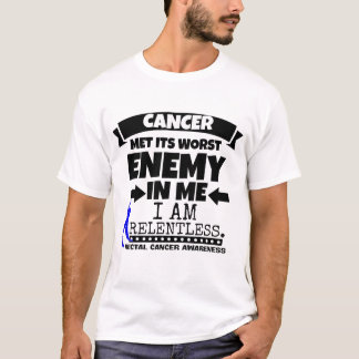 T-shirt O cancer retal encontrou seu inimigo mais mau em