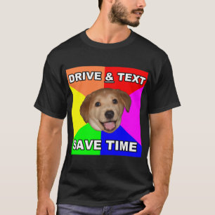 T-shirt O cão do conselho diz: Movimentação & texto