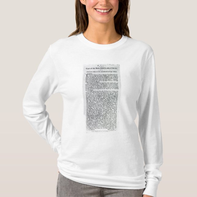 T-shirt O capitão da declaração das multidões (Frente)