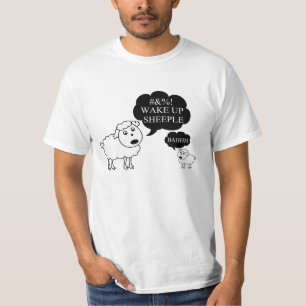 T-shirt O carneiro diz acorda Sheeple
