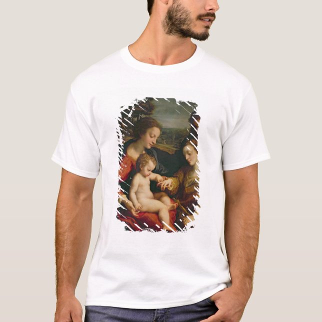 T-shirt O casamento místico de St. Catherine de (Frente)