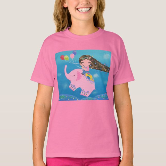 T-shirt O Cavaleiro Elefante (Frente)