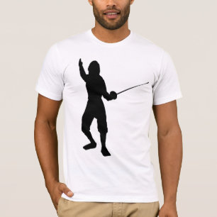 T-shirt o cerca-jogo, swordplay, skate, esporte, gym,