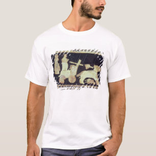 T-shirt O chariot da guerra puxou por dois cavalos,