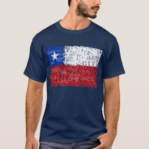 T-shirt O Chile Textual