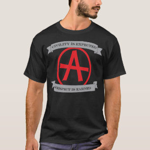T-shirt O civismo é esperado, respeito é ganhado