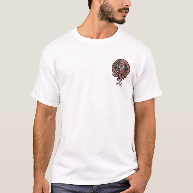 T-shirt O clã de Boyd Crest (Frente)