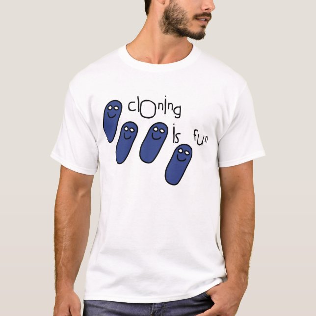 T-shirt O clonagem é divertimento (Frente)