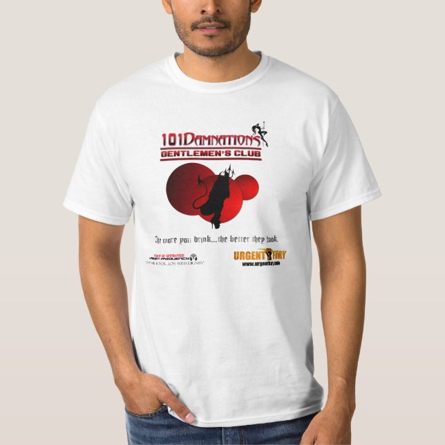 T-shirt O clube de 101 cavalheiros das perdições - (Frente)