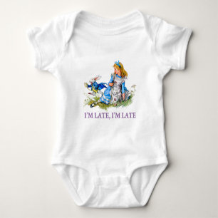 T-shirt O coelho branco apressa-se por Alice, "mim está