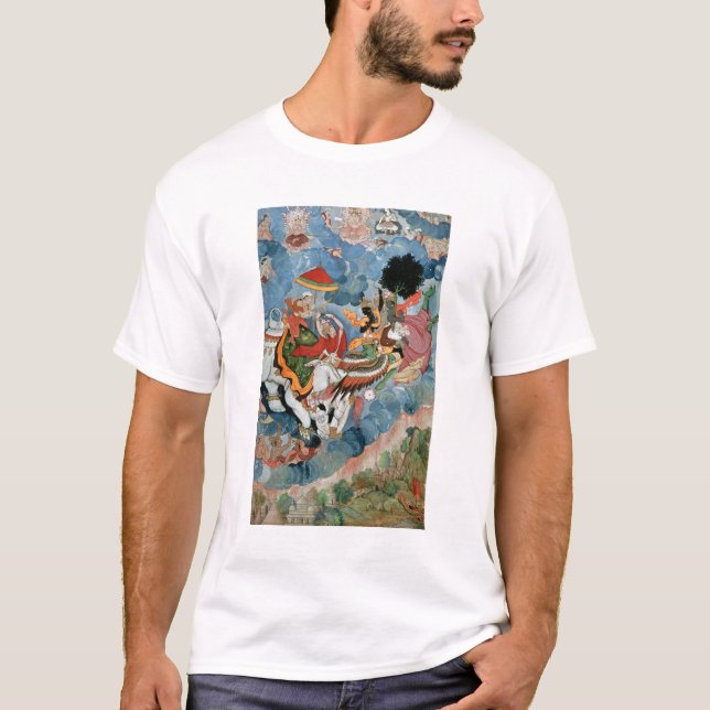 T-shirt O combate de Krishna com Indra, c.1590 (Frente)