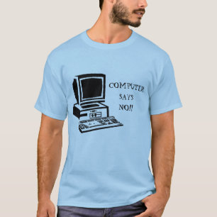T-shirt o computador não diz nenhuma Grâ Bretanha pequen