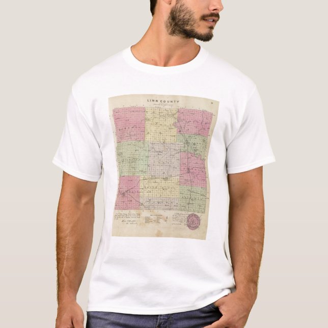 T-shirt O Condado de Linn, Kansas (Frente)