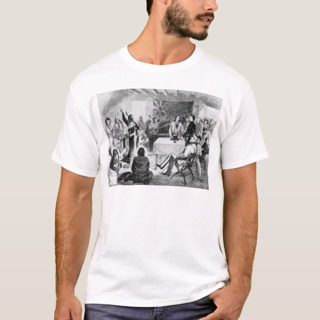 T-shirt O Conselho de Bull de assento, 1877 (Frente)