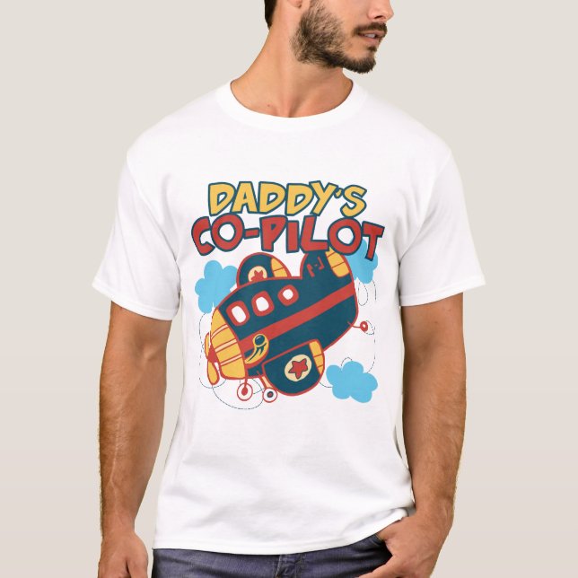 T-shirt O copiloto do pai (Frente)