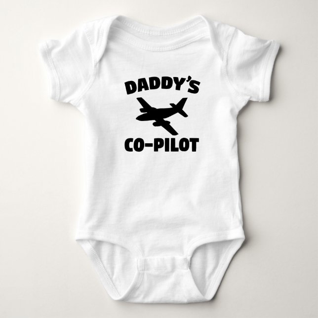 T-shirt O copiloto do pai (Frente)