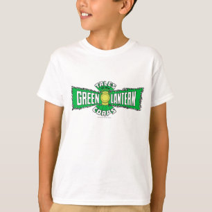 T-shirt O corpo verde da lanterna - logotipo verde