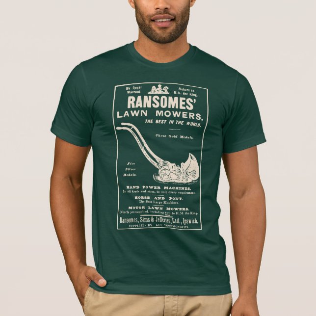T-shirt O cortador de relva de Ransomes (Frente)