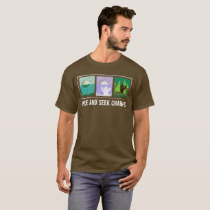 T-shirt O couro cru - e - busca patrocina o pé grande,
