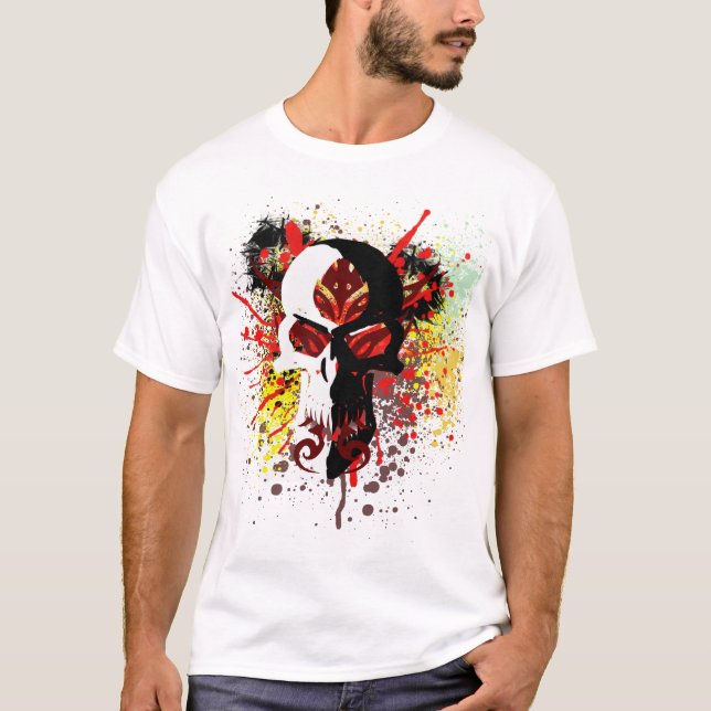T-shirt O crânio do diabo (Frente)