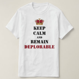 T-shirt O deplorável coroado do trunfo
