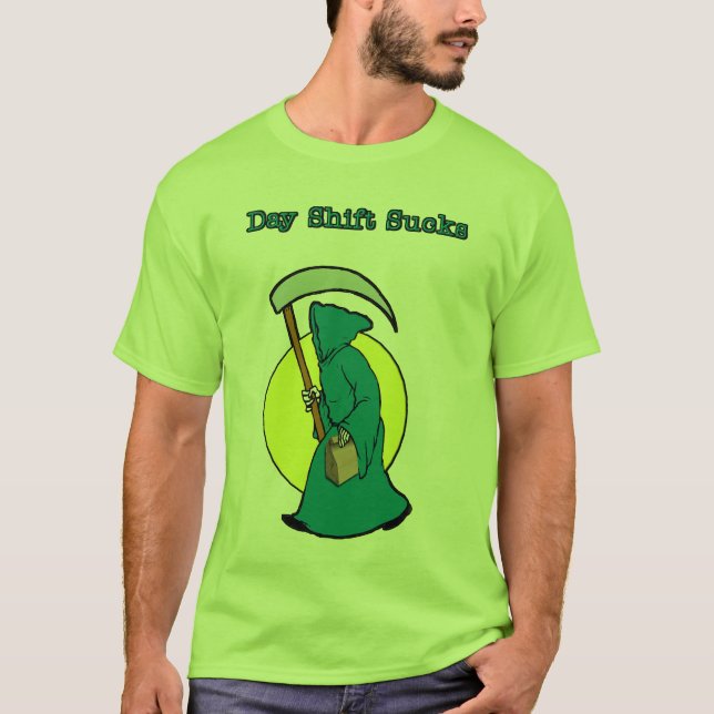 T-shirt O deslocamento de dia suga (Frente)