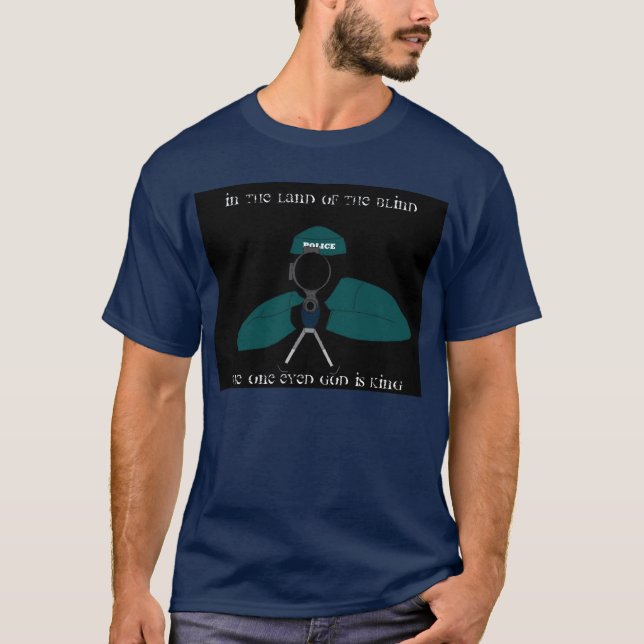 T-shirt O Deus dos olhos é o Rei, no... (Frente)