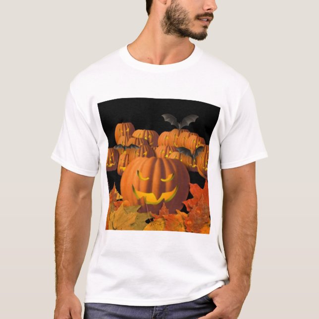 T-shirt O Dia das Bruxas feliz (Frente)