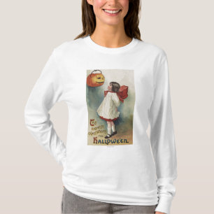 T-shirt O Dia das Bruxas GreetingGirl em vermelho e em