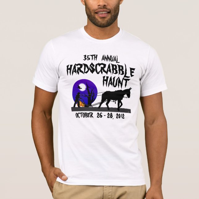 T-SHIRT O DIA DAS BRUXAS HARDSCRABBLE (Frente)
