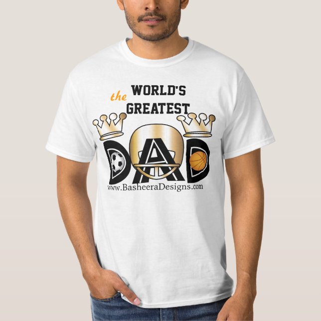 T-shirt O dia dos pais ostenta o pai (Frente)