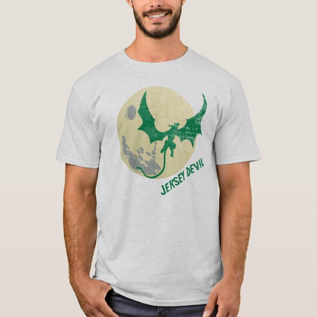 T-shirt O diabo do jérsei (Frente)