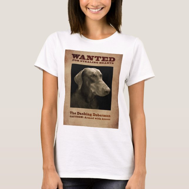 T-shirt O Doberman galhardo (Frente)