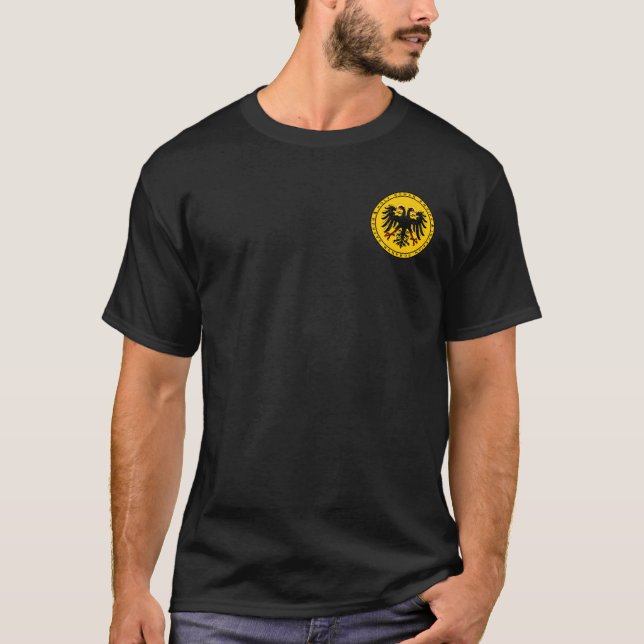 T-shirt O dobro santamente do império romano dirigiu a (Frente)