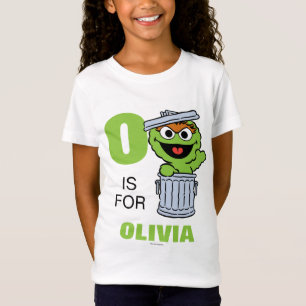 T-shirt O é para Oscar o Grouch Adicione seu nome