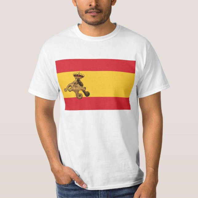 T-shirt O EL Pulpo Paul invade a bandera de España do la! (Frente)