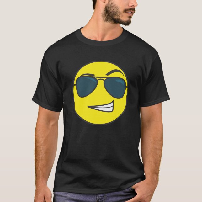 T-shirt O emoticon macho (Frente)