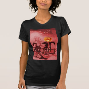 T-shirt O Espantalho (Cartão Antigo de Halloween)