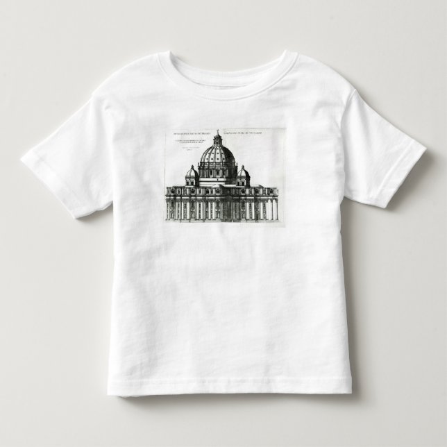 T-shirt O exterior da basílica de St Peter em Roma (Frente)