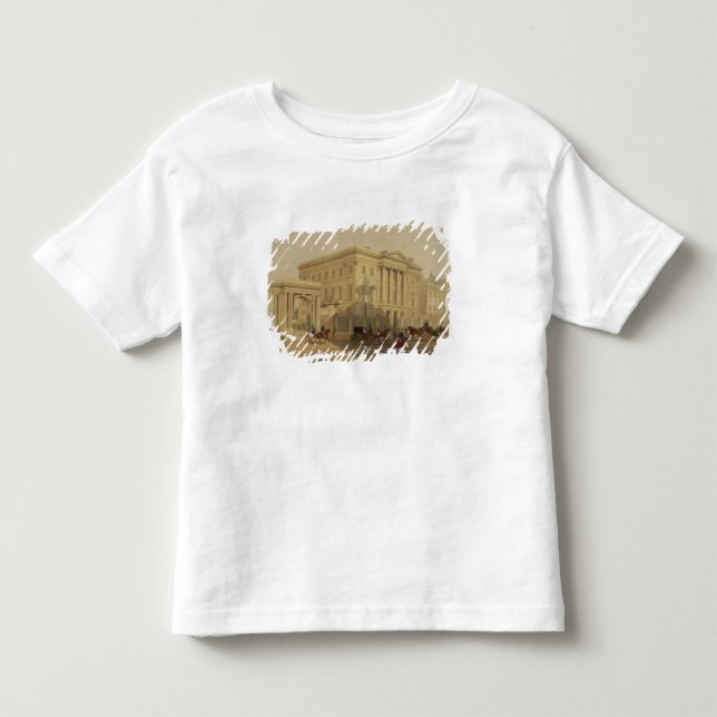 T-shirt O exterior da casa de Apsley, 1853, por J. Dillon (Frente)