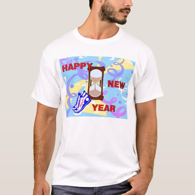 T-shirt O feliz ano novo (Frente)