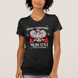 T-shirt O Feliz Natal lustra o estilo