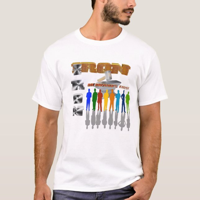 T-shirt O ferro Sharpens o ferro (Frente)
