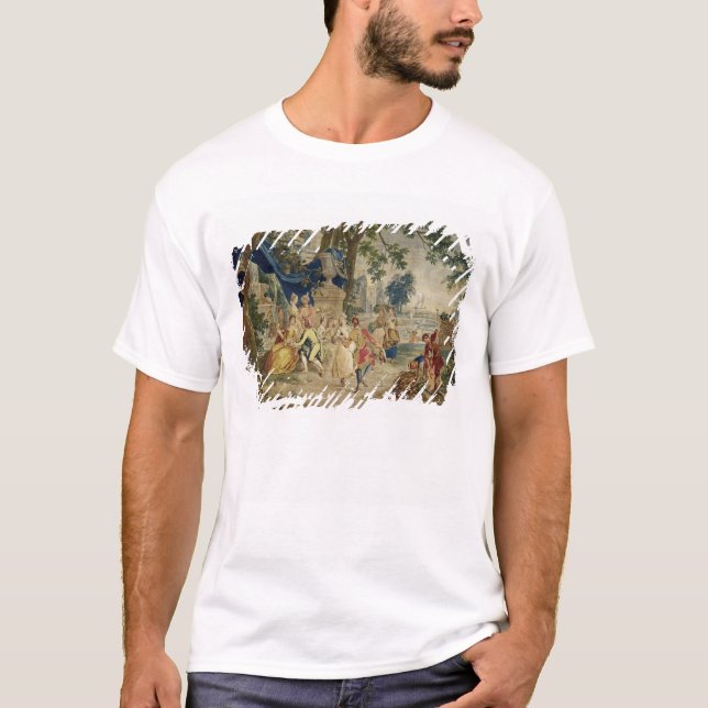 T-shirt O Fete da vila após D.Teniers (Frente)