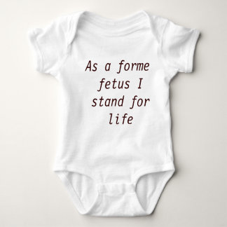 T-shirt O feto anterior opor o aborto