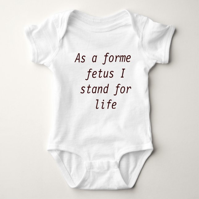T-shirt O feto anterior opor o aborto (Frente)